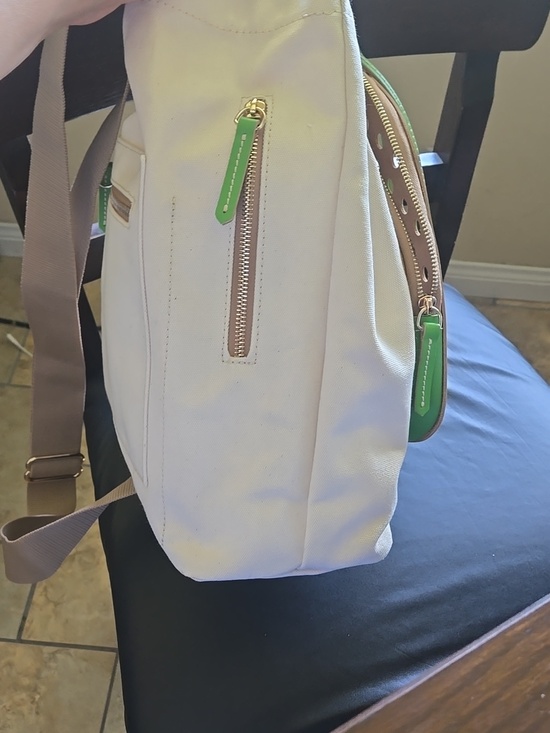Dooney & Bourke Green Leather Drawstring Bucket Bag- For Pickleball main image 14